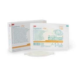 Med Vet International Transparent Film Dressing With Pad 3M Tegaderm 3-1/2 X 4 inch Frame Style DelIVery Rectangle Sterile, 3587, 100/Case