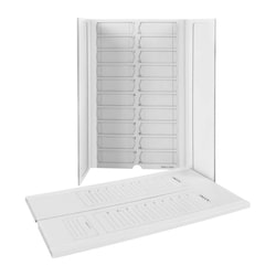 Med Vet International&nbsp;20 Capacity Slide Folder, White