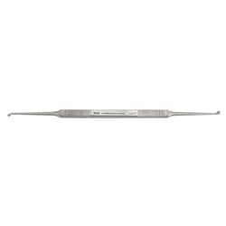 Med Vet International Miltex House Curette, 6in, Strong Angle, Oval Cups, 19-2530
