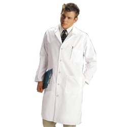 Med Vet International Full Length Lab Coat, White, Size 56, Each