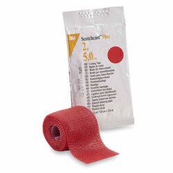 Med Vet International&nbsp;Cast Tape 3M Scotchcast Plus 2 inch X 12 Foot Fiberglass / Resin Red, 82002R, Each