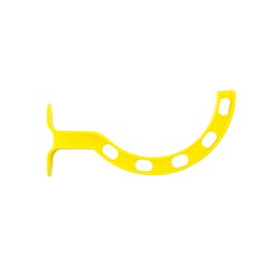 Med Vet International Dynarex Oral Airways (Berman Type), 90 mm, Adult Medium, Yellow, 100/Case