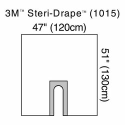 Med Vet International Orthopedic Drape 3M Steri-Drape U-Drape 47 W X 51 L inch Sterile, 1015, Each