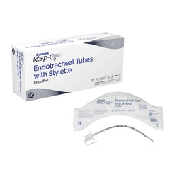Med Vet International&nbsp;Dynarex Endotracheal Tubes w/ Stylette - Uncuffed, 3.0 mm, 10/Box