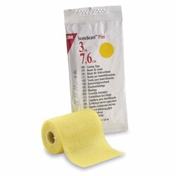 Med Vet International&nbsp;Cast Tape 3M Scotchcast Plus 3 inch X 12 Foot Fiberglass / Resin Yellow, 82003Y, Each