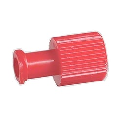 Med Vet International End Cap For IV Administration Sets, Red, Fits Both Male And Female Luer Lock Connectors, 200/Box