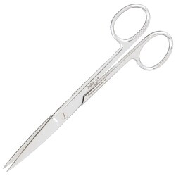Med Vet International&nbsp;Miltex Operating Scissors, 5.5in., Straight With Sharp/Sharp Tip