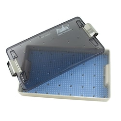 Med Vet International Miltex Sterilization Tray, With Lid And Silicone Mat, 7in X 11in, Single Layer, 3-200100