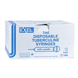 Med Vet International&nbsp;Tuberculin Syringe & Needle, 1Cc, 26gx3/8