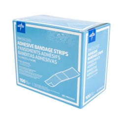 Med Vet International Woven Fabric Adhesive Bandage, Sterile, 1" X 3",