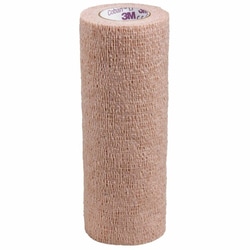 Med Vet International Cohesive Bandage 3M Coban Lf 6 inch X 5 Yard Self-Adherent Closure Tan Nonsterile Standard Compression, 2086, Each