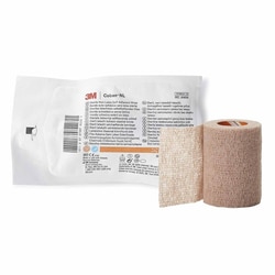 Med Vet International Cohesive Bandage 3M Coban Lf 3 inch X 5 Yard Self-Adherent Closure Tan Sterile Standard Compression, 2083S, 24/Case