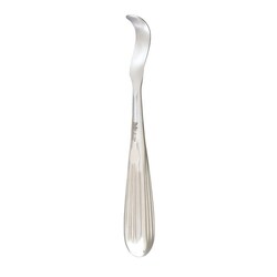 Med Vet International&nbsp;Miltex Crego Periosteal Elevator, 7.5in, Fully Curved Blade, 14mm Wide, German, 27-754