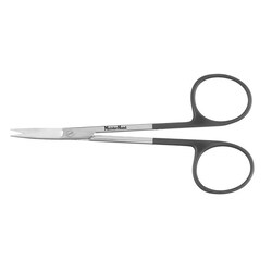 Med Vet International&nbsp;Miltex Meisterhand Iris Scissors, Curved, Supercut, German, 4.5in, Mh5-Sc-306