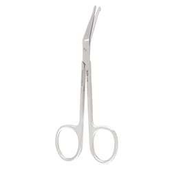 Med Vet International&nbsp;Miltex Iris Scissors w/Probe Points, Angled On Side, German, 4.5in, 5-310