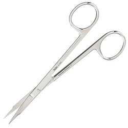 Med Vet International&nbsp;Miltex Goldman-Fox Wound Debridement Scissors, 5in., Curved