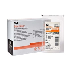 Med Vet International&nbsp;3M Steri-Strip Skin Closure Strip, 1/4 X 4in, 6 Strips/Envelope, 50 Envelopes/Box, R1546, 4 Boxes