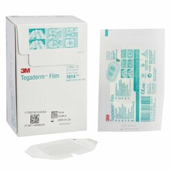 Med Vet International Transparent Film Dressing 3M Tegaderm 2-3/8 X 2-3/4 inch Frame Style DelIVery Rectangle Sterile, 1614, 400/Case