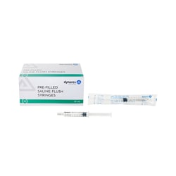 Med Vet International Dynarex Pre-Filled Saline Flush Syringe, 10mL, 480/Case,