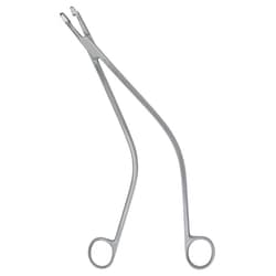 Med Vet International&nbsp;Miltex Schubert Uterine Biopsy Forceps, 9.75in, Angled Shanks, 5.25mm X 9.2mm Bite, German, 30-1430