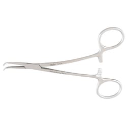Med Vet International&nbsp;Miltex Mixter Forceps, 5.25in, Lee Modified, Curved Jaws, Angled Shank, German, 7-210A