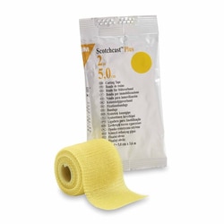 Med Vet International&nbsp;Cast Tape 3M Scotchcast Plus 2 inch X 12 Foot Fiberglass / Resin Yellow, 82002Y, 10/Case