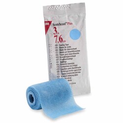 Med Vet International&nbsp;Cast Tape 3M Scotchcast Plus 3 inch X 12 Foot Fiberglass / Resin Light Blue, 82003L, Each