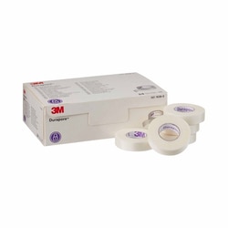 Med Vet International Medical Tape 3M Durapore White 1/2 inch X 10 Yard Silk-Like Cloth Nonsterile, 1538-0, 240/Case