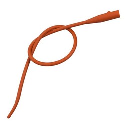Med Vet International Red Rubber Urethral Catheter 14Fr, Sterile, 12/Case