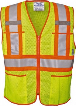 MSC&nbsp;Viking High Visibility Vest, X-Large, ANSI Class 2, Green