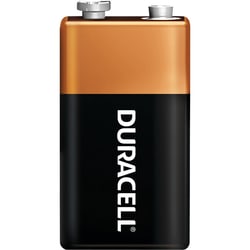 MSC&nbsp;Duracell Standard Battery, 9V, Alkaline, 4-Pack