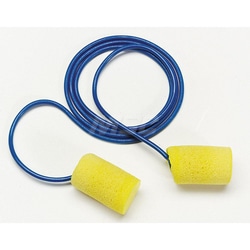 MSC&nbsp;3M Earplugs, 29 dB NRR, Foam, Cylindrical, Corded