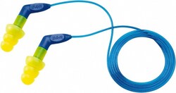 MSC&nbsp;3M Earplugs, 27 dB NRR, Foam, Flanged, Corded, Reusable