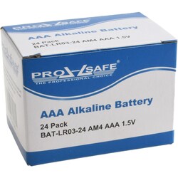 MSC&nbsp;PRO-SAFE Standard Battery, AAA, Alkaline, 1.5V, Flat Terminal