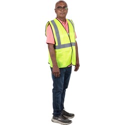 MSC&nbsp;PRO-SAFE High Visibility Vest, Large/X-Large, ANSI Class 2, Yellow