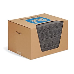 MSC&nbsp;PIG Absorbent Mat Pad, Heavyweight, 22 gal Capacity, Polypropylene, Perforated