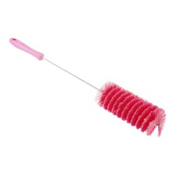 MSC&nbsp;Vikan Tube Brush, 2 7/16 in Diameter, 19 3/4 in Length, Medium, Pink