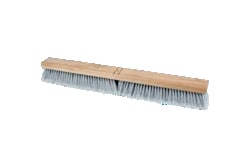 MSC&nbsp;PFERD Contractor Broom Head, Fine Sweep, 24 Inch, Flagged Silver Plastic Fill