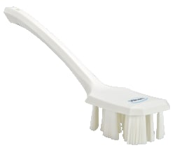 MSC&nbsp;Vikan UST Hand Brush, Long Handle, Stiff, White