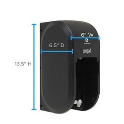 MSC&nbsp;Georgia-Pacific Door Tissue Dispenser, Trash Receptacle, Smoke