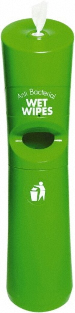MSC&nbsp;Addgards Manual Wipe Dispenser, Green Polyethylene, 48 in Height