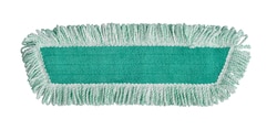 MSC&nbsp;Rubbermaid Dust Pad, Microfiber, 18 in, Fringed, Green