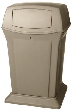 MSC&nbsp;Rubbermaid Ranger Trash Can, 45 gal, Polyethylene, 4 Opening Lid