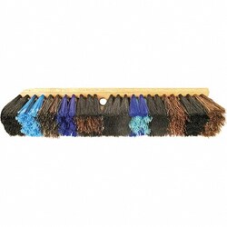 MSC&nbsp;Osborn Push Broom, 16 in Wide, Palmyra Bristle, Wood Block
