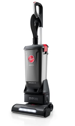 MSC&nbsp;Hoover Commercial Upright Vacuum, 15 in Cleaning Path, 40 V, Lithium Ion, HEPA Filtration