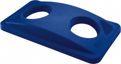 MSC&nbsp;Rubbermaid Recycling Lid, 16/23 Gal, Rectangle, Blue