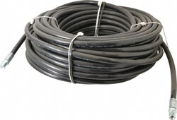 MSC&nbsp;Value Collection Sewer Hose, -40 to 160 °F, 4,400 psi, 1/4 Inch ID, Black
