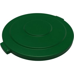 MSC&nbsp;Carlisle Round Waste Bin Lid, 55 Gallon, Polyethylene, Green