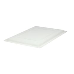MSC&nbsp;Rubbermaid Food/Tote Box Lid, Polyethylene, 18 x 12 in., White