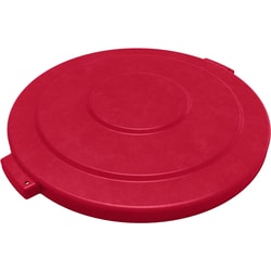 MSC&nbsp;Carlisle Trash Container Lid, 20 Gallon, HDPE, Red